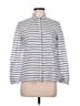 Massimo Dutti Stripes Gray Long Sleeve Button-Down Shirt Size 6 - photo 1