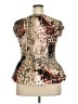 Cato 100% Polyester Gold Sleeveless Blouse Size 18 - photo 2