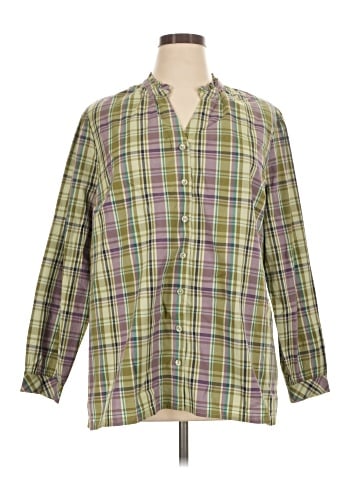 Joan Rivers Long Sleeve Button-Down Shirt (view 1)