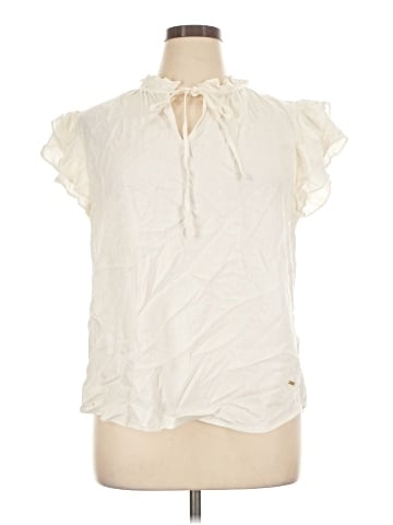 Anne Klein Short Sleeve Blouse (view 1)