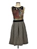 Weston Graphic Gray Cocktail Dress Size S - photo 1