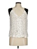 A.L.C. 100% Silk Silver Sleeveless Silk Top Size M - photo 1