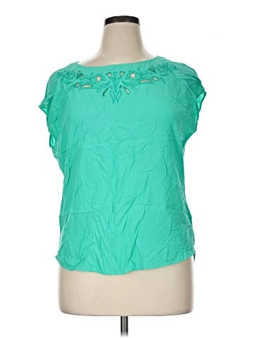 Liz Claiborne Short Sleeve Blouse (view 1)