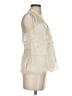 BCBGMAXAZRIA 100% Silk Ivory Sleeveless Silk Top Size XS - photo 4