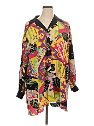 Dana Buchman 3/4 Sleeve Silk Top (view 1)