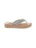 SODA Silver Flip Flops Size 6 1/2 - photo 1