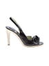 ETRO 100% Leather Solid Ivory Heels Size EU 38 1/2 - photo 1
