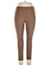 Apana Solid Brown Active Pants Size XL - photo 1