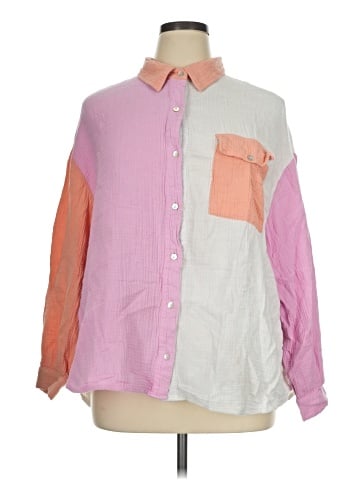 Entro Long Sleeve Button-Down Shirt (view 1)