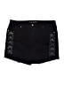 Melissa McCarthy Seven7 Chevron-herringbone Black Shorts Size 22 - photo 1