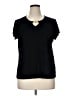 Anne Klein Black Short Sleeve Top Size 1X - photo 1