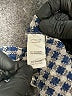 CAbi Houndstooth Gray Long Sleeve Blouse Size M - photo 8
