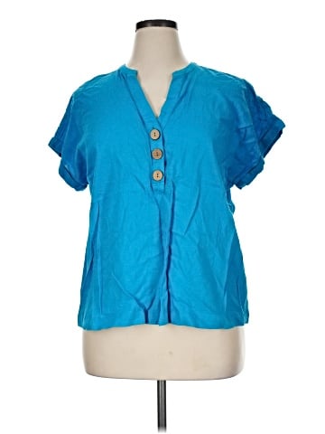 Calligraphie Short Sleeve Blouse (view 1)