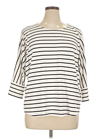 Bobeau 3/4 Sleeve Top (view 1)