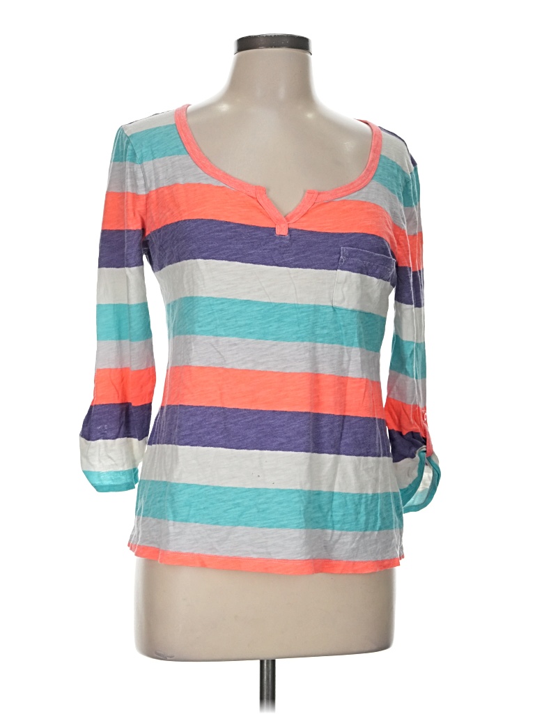 Pre-owned Gap Outlet 3/4 Sleeve T-shirt In Orange