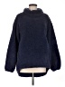 Lululemon Athletica 100% Polyester Solid Blue Turtleneck Sweater Size 8 - photo 1