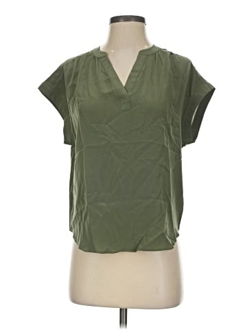Banana Republic Factory Store Short Sleeve Silk Top (view 1)