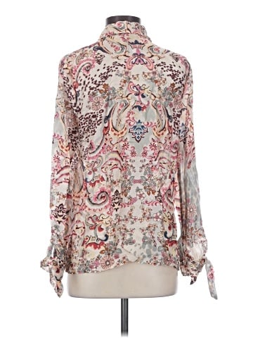 Johnny Was 3/4 Sleeve Silk Top (view 2)