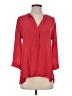 Kenar 100% Polyester Red 3/4 Sleeve Blouse Size S - photo 1