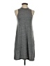 ALTERNATIVE Solid Gray Casual Dress Size S - photo 1