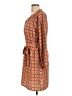 Mud Pie 100% Polyester Print Orange Casual Dress Size L - photo 5