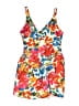 Unbranded Floral Red One Piece Swimsuit Size M - photo 1