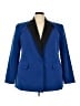 ELOQUII Color Block Blue Blazer Size 22 Plus - photo 1