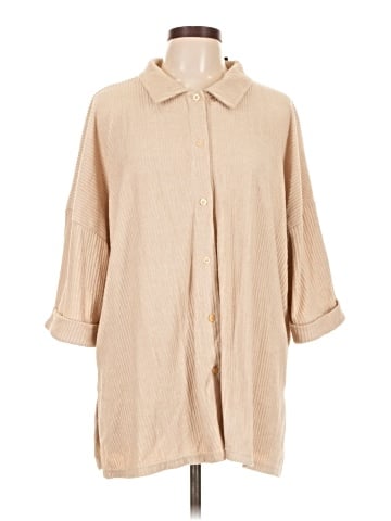 Nasty Gal Inc. 3/4 Sleeve Button-Down Shirt (view 1)