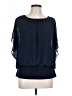 Style&Co 100% Polyester Blue 3/4 Sleeve Blouse Size L - photo 1