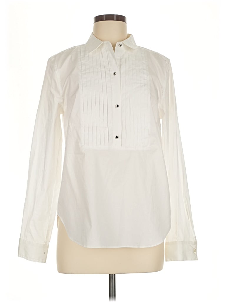 Pre-owned Untuckit Long Sleeve Blouse In Ivory