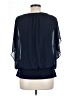 Style&Co 100% Polyester Blue 3/4 Sleeve Blouse Size L - photo 2