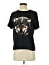 Like Mynded 100% Polyester Graphic Black Short Sleeve Top Size XS - photo 1