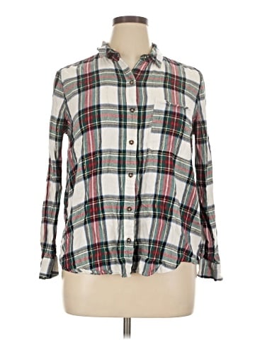 Style&Co Long Sleeve Button-Down Shirt (view 1)