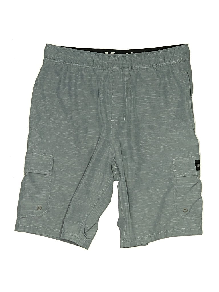 Pre-owned Hurley Kids'  Cargo Shorts In Green