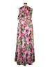 Xscape 100% Polyester Tropical Pink Casual Dress Size 20 - photo 2