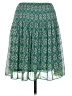 Max Studio 100% Polyester Paisley Green Casual Skirt Size M - photo 1