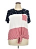 Moa Moa Red Short Sleeve Top Size 3X - photo 1