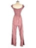 J for Justify 100% Rayon Stripes Red Jumpsuit Size M - photo 2