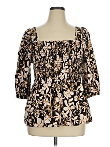 Ava & Viv 3/4 Sleeve Blouse (view 1)