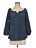 Gap Outlet 100% Polyester Blue 3/4 Sleeve Blouse Size S - photo 1