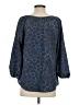 Gap Outlet 100% Polyester Blue 3/4 Sleeve Blouse Size S - photo 2