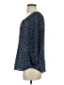 Gap Outlet 100% Polyester Blue 3/4 Sleeve Blouse Size S - photo 5