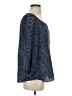 Gap Outlet 100% Polyester Blue 3/4 Sleeve Blouse Size S - photo 4