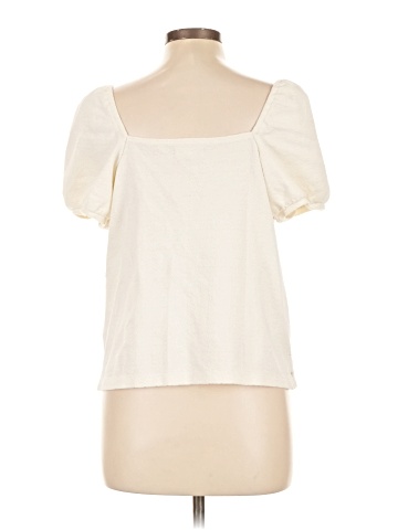 Madewell Jacquard Square-Neck Puff-Sleeve Top (view 2)