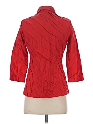 Lafayette 148 New York 3/4 Sleeve Button-Down Shirt (view 2)