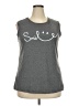 Unbranded 100% Polyester Gray Sleeveless T-Shirt Size 3XL - photo 1