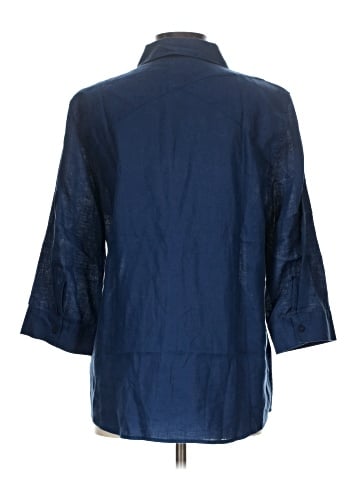 Chico's 3/4 Sleeve Button-Down Shirt (view 2)
