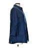 Chico's 100% Linen Solid Blue 3/4 Sleeve Button-Down Shirt Size Lg (2) - photo 4