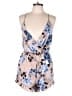 NBD 100% Polyester Floral Tan Romper Size L - photo 1
