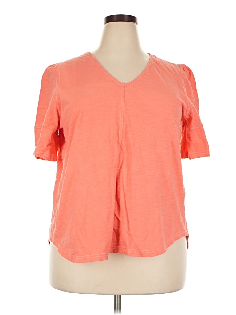 Pre-owned Weekend Suzanne Betro Short Sleeve T-shirt In Orange